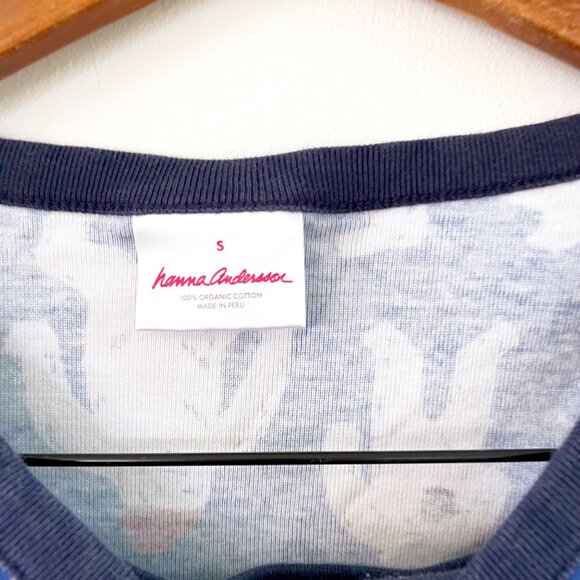 Hanna Andersson Adult Blue Yeti Pajama Set, Size Small - Picture 4 of 6